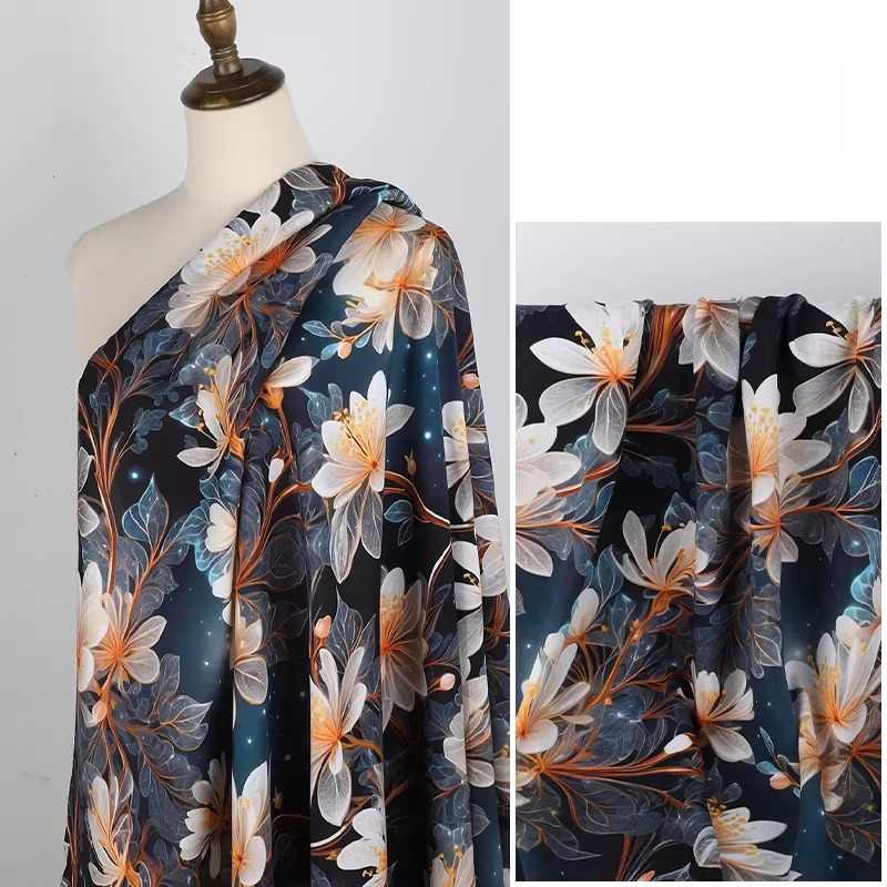 Soft Summer Yellow Clothing - Tecido de rayon com estampa floral