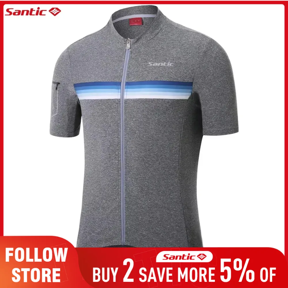 Summer Clothing Outlet - Santic tomada camisa de ciclismo verão