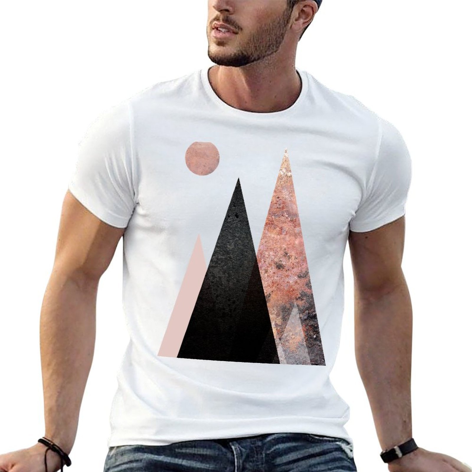 Summer Clothing Range - Camiseta com estampa de montanhas nórdicas,