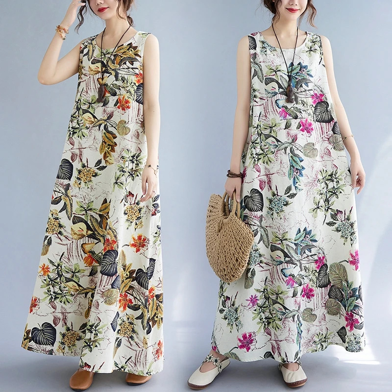 Sundress Midi Floral - Vestido de Verão com Estampa Floral