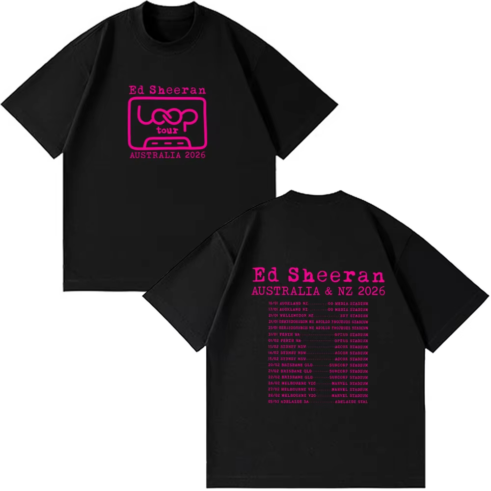 Summer Clothing Australia - Ed sheeran loop tour austrália e