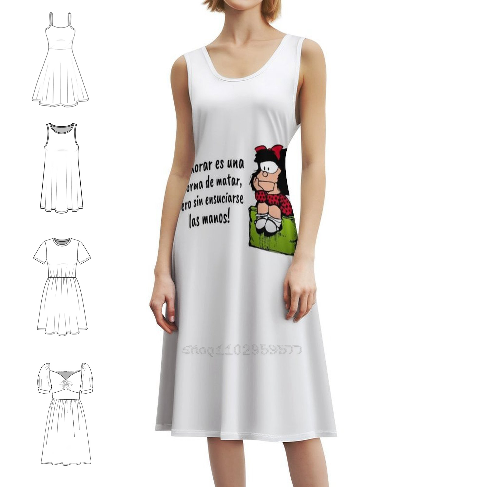 Summer Quotes - Citações espanholas e mafalda quadrinhos boho