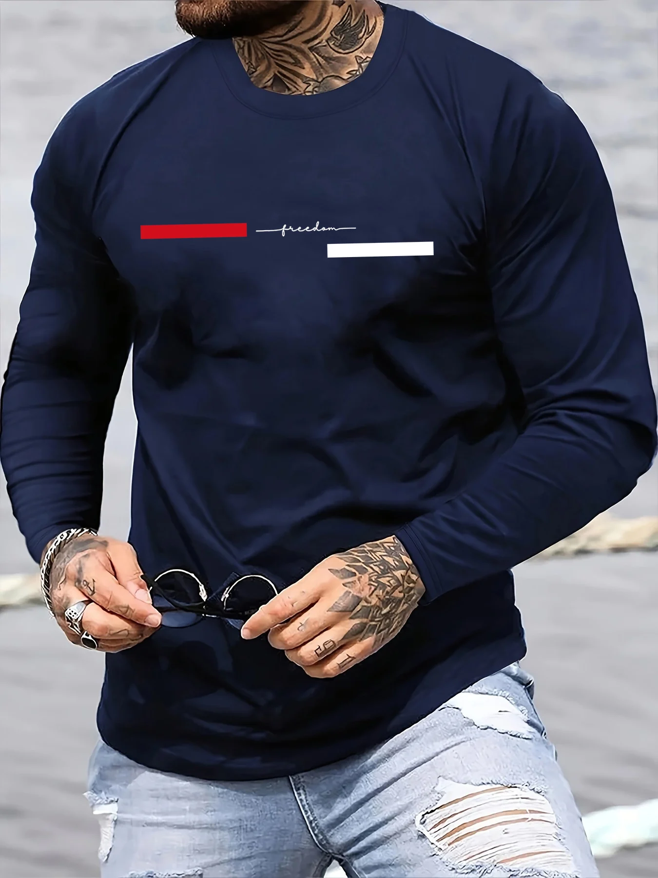 Summer Quotes - Camiseta masculina de manga comprida com
