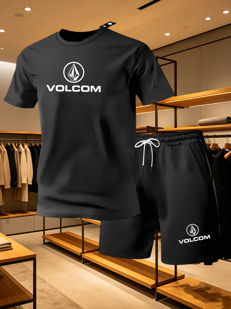 Summer Quotes - Conjunto Casual Masculino VOLCOM 2026, Leve,