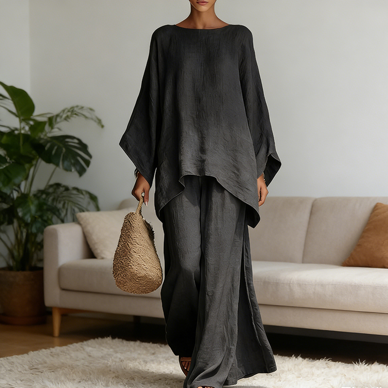 Summer Linen Clothing For Women - Conjunto de 2 Peças de Calças