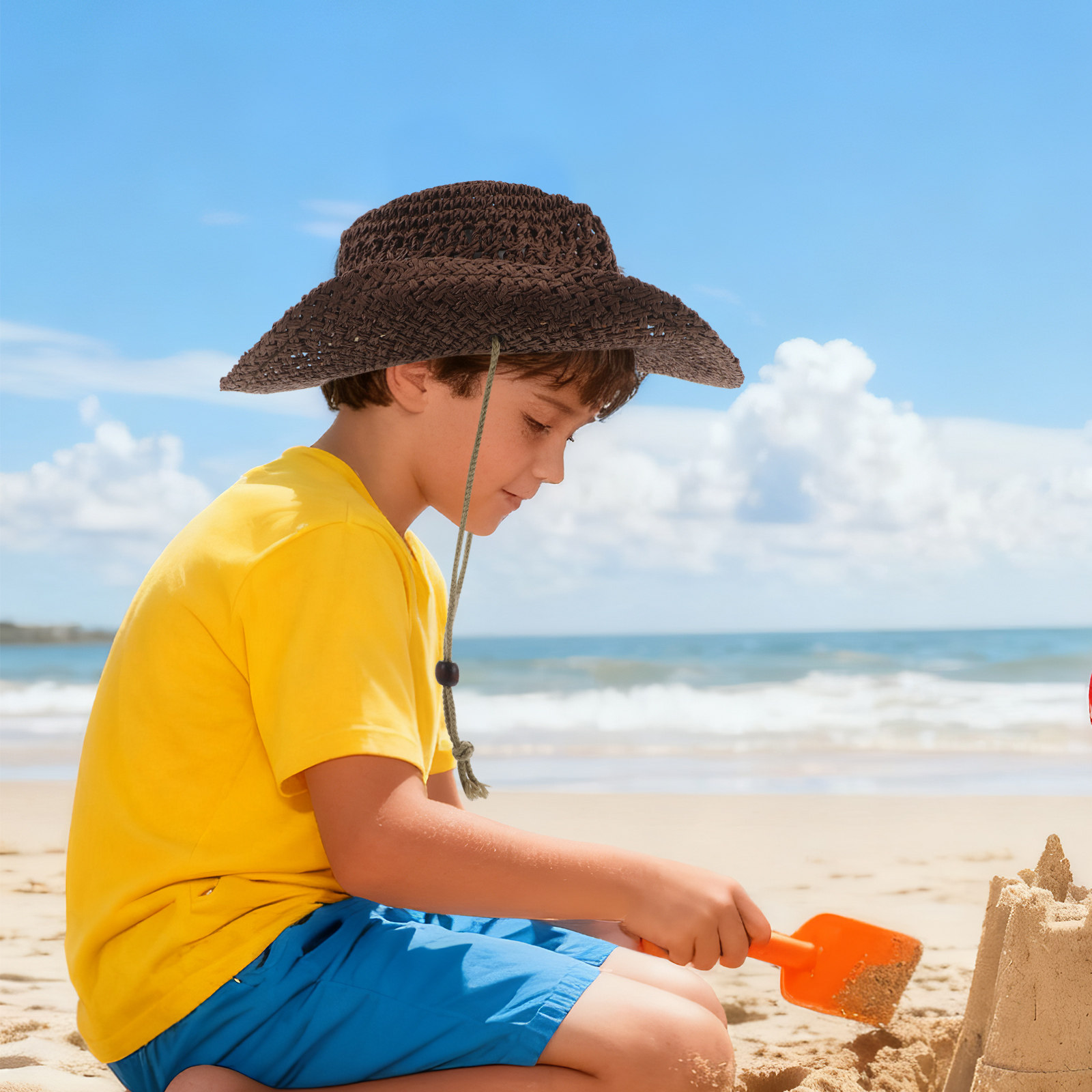 Chapéu de Cowboy Infantil com  - Sun Hat Wide Brim avaliação e preço