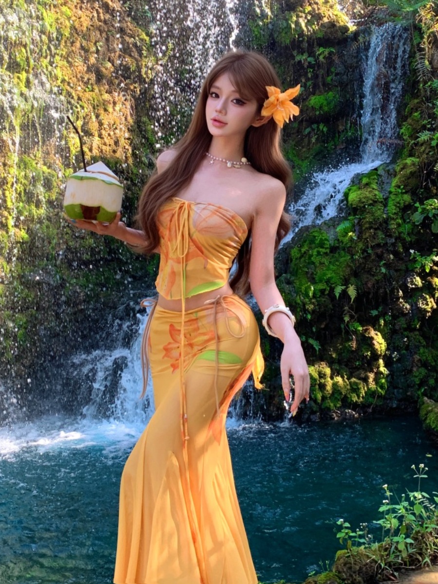 Conjunto Feminino de Verão Ama - Soft Summer Yellow Clothing avaliação e preço