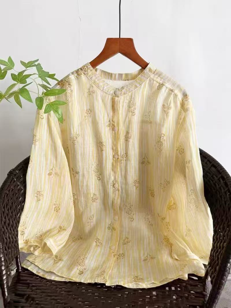 Roupas de Marca de Luxo Origin - Summer Linen Clothing For Women avaliação e preço