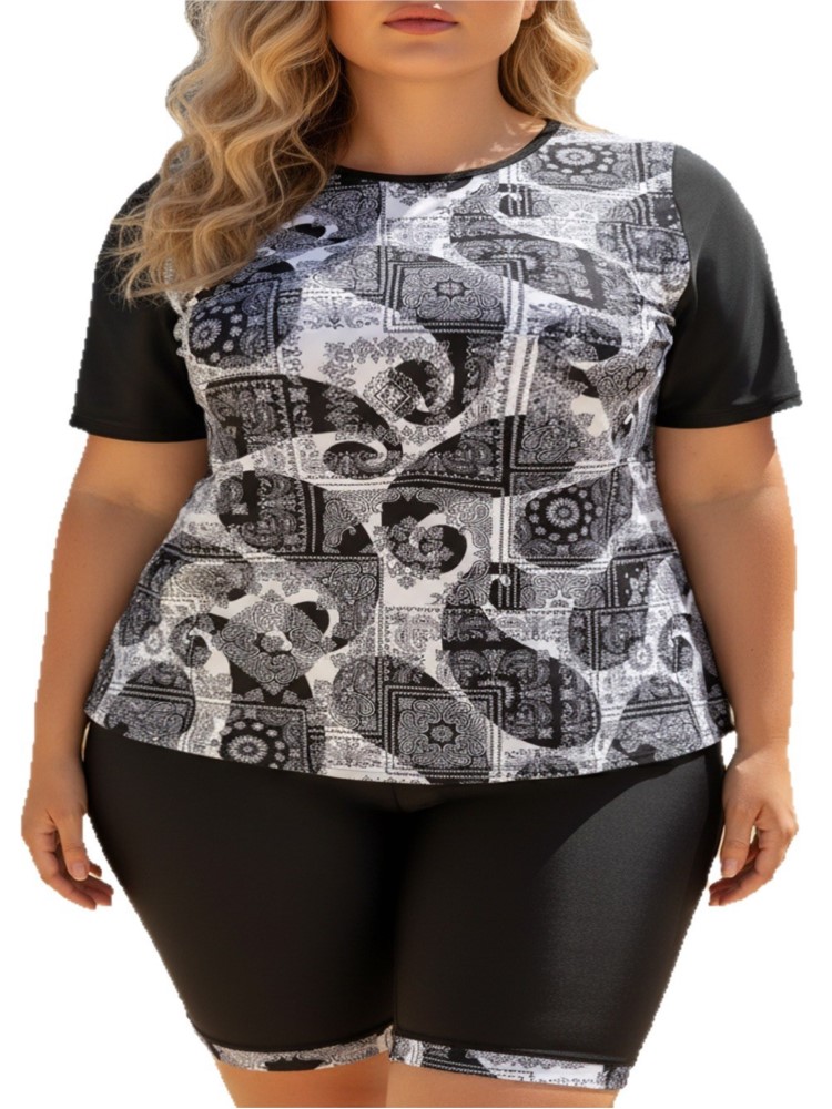 XL-6XL plus size cintura alta  - Bikini Set Push Up avaliação e preço