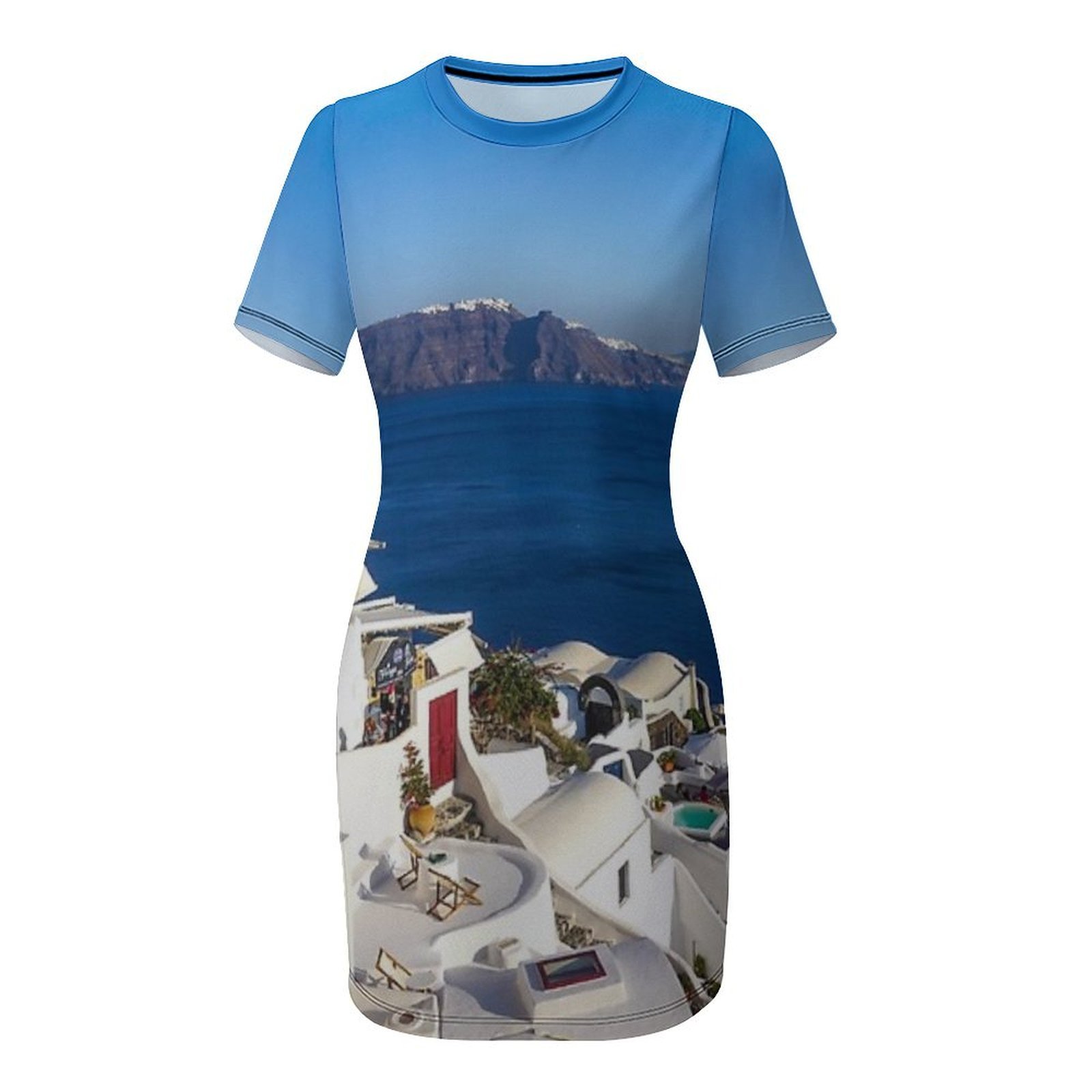 Vista do pôr do sol na ilha de - Summer Clothing For Greece avaliação e preço