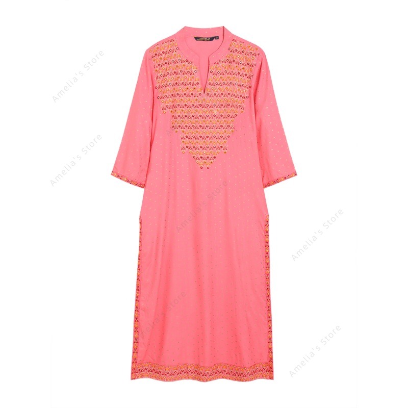 Kurta Feminina Indiana de Rayo - Summer Clothing Pakistan avaliação e preço
