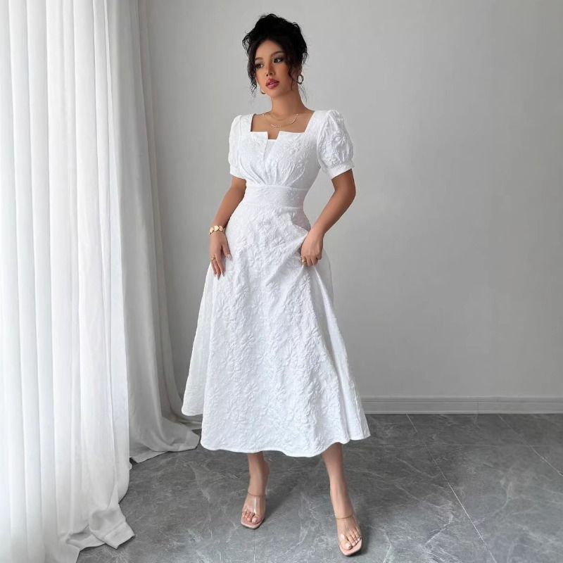 Vestido Midi Floral Branco par - Sundress Midi Floral avaliação e preço