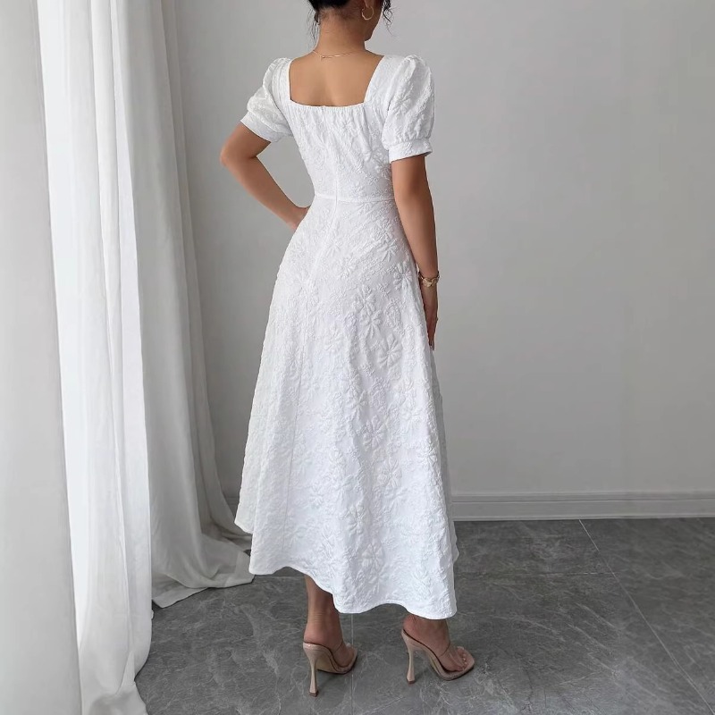 Vestido Midi Floral Branco par - Sundress Midi Floral avaliação e preço