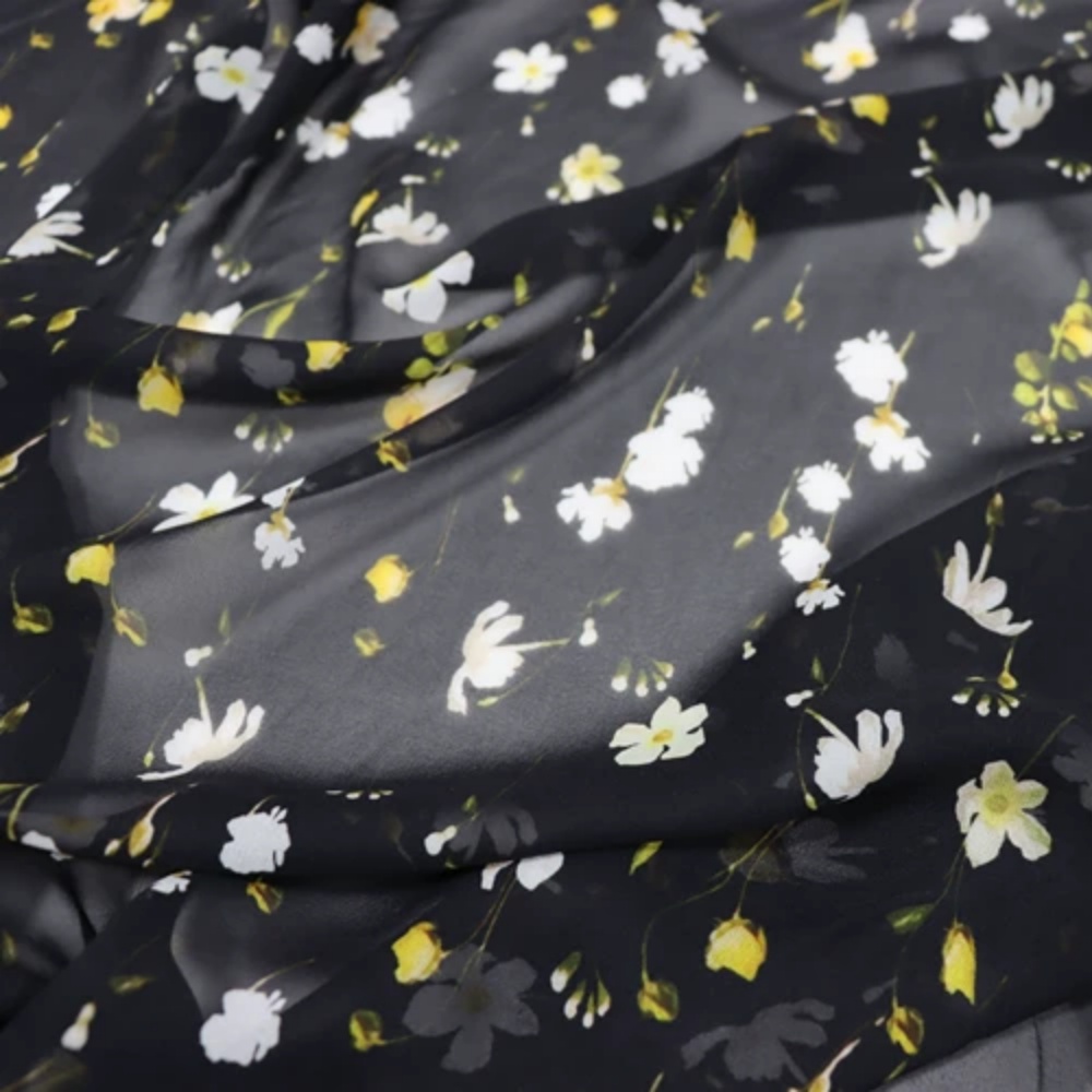 Tecido de Seda Georgette com D - Soft Summer Yellow Clothing avaliação e preço