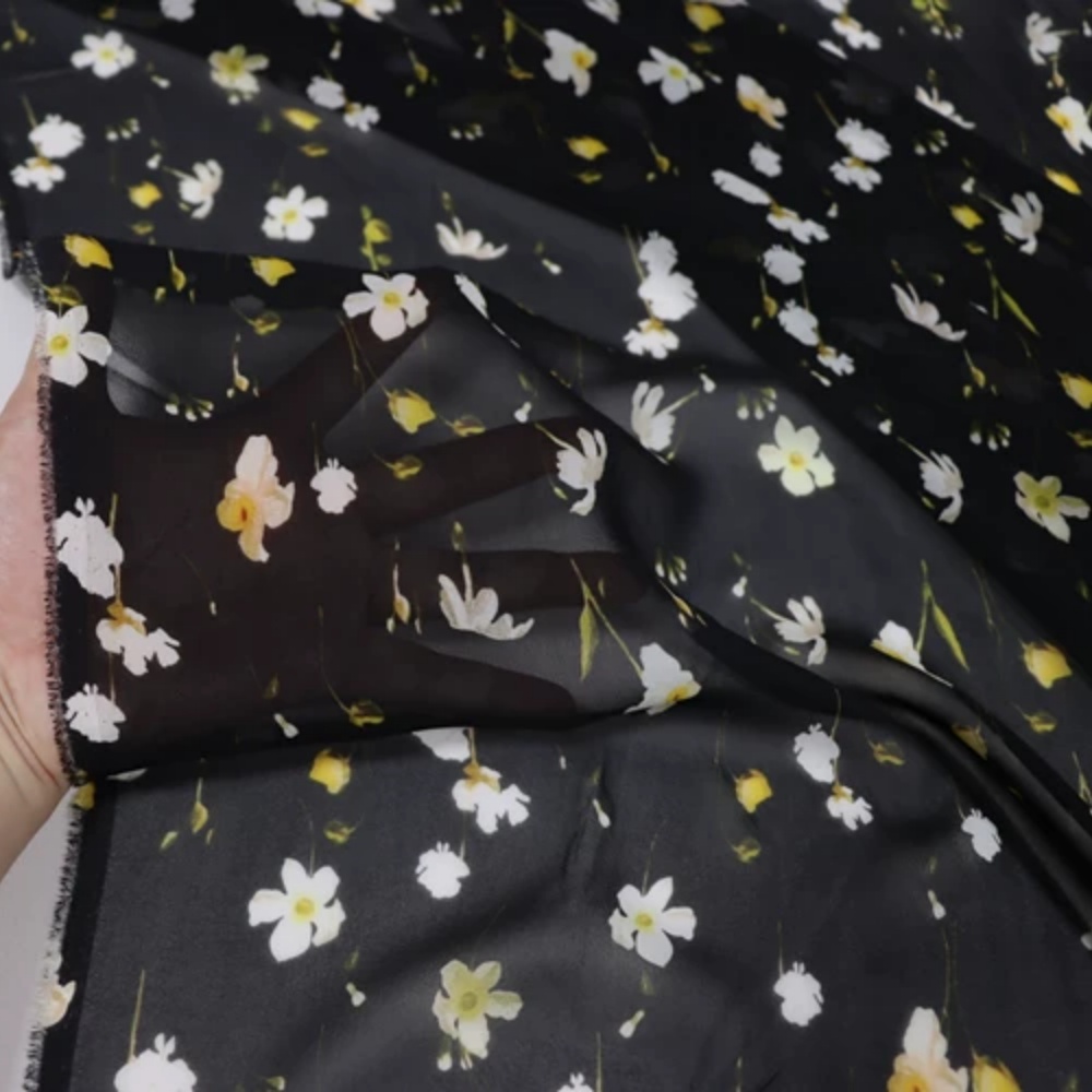 Tecido de Seda Georgette com D - Soft Summer Yellow Clothing avaliação e preço