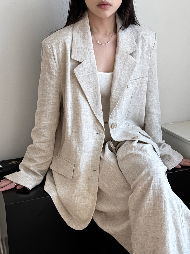 Outono high-end material de li - Summer Linen Clothing For Women avaliação e preço