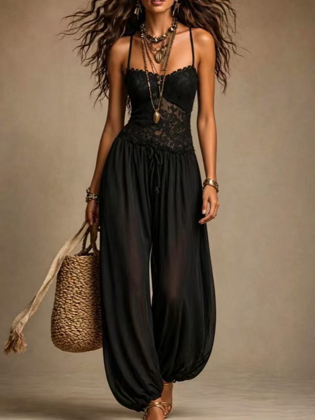 Macacão Feminino Nude de Renda - Summer Clothing Europe avaliação e preço