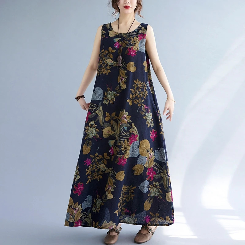 Vestido de Verão com Estampa F - Sundress Midi Floral avaliação e preço