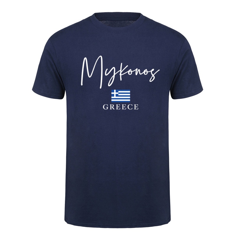 Camiseta Unissex de Verão Myko - Summer Clothing For Greece avaliação e preço