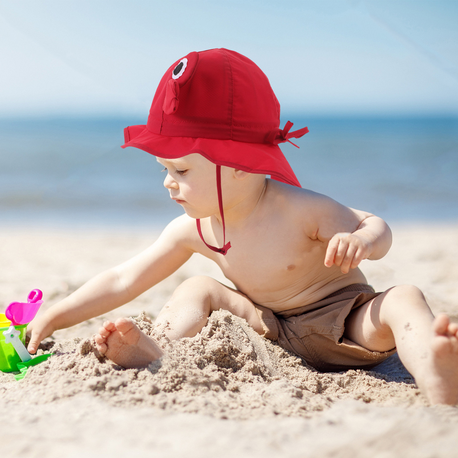 Chapéu de sol infantil com aba - Sun Hat Wide Brim avaliação e preço