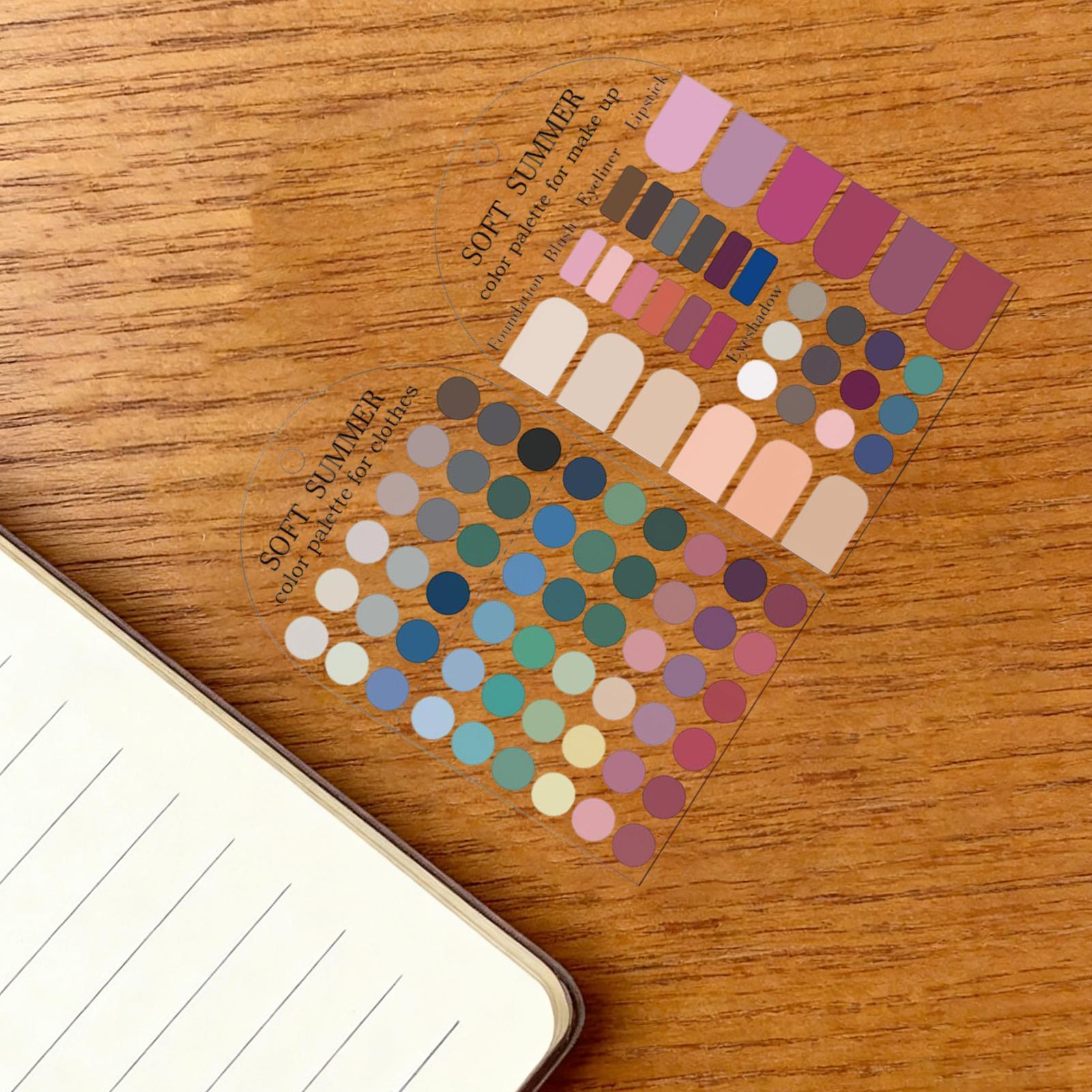 2 Peças de Cartões de Amostra  - Summer Clothing Color Palette avaliação e preço