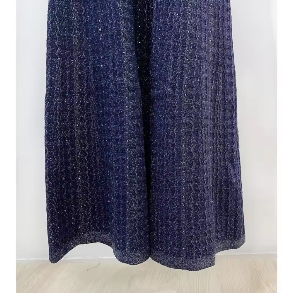 Vestido Maxi de Tweed Azul Mar - Summer Clothing Europe avaliação e preço
