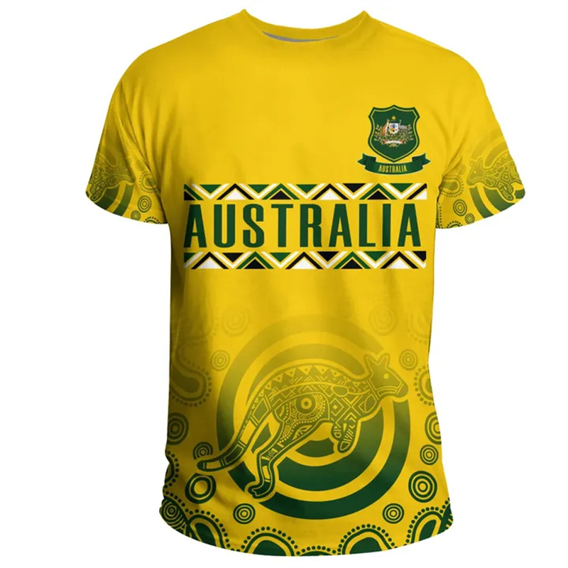 3D Print Austrália bandeira t- - Summer Clothing Australia avaliação e preço