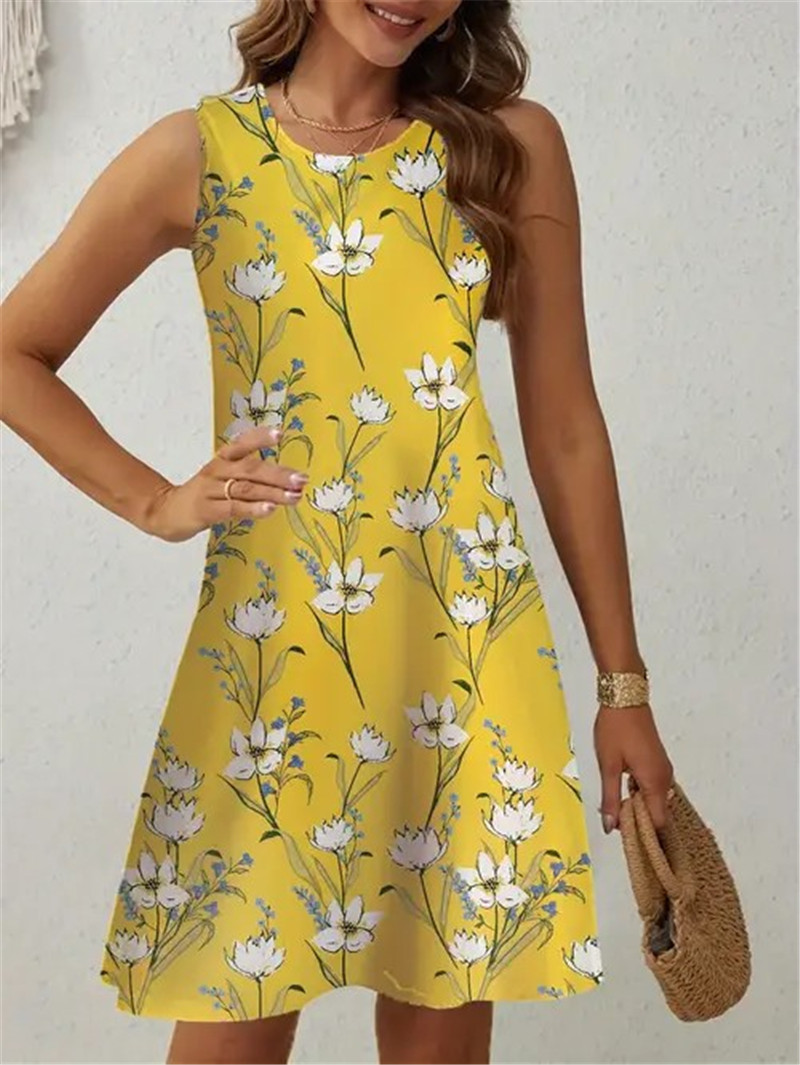 Vestido Floral Amarelo Casual  - Soft Summer Yellow Clothing avaliação e preço