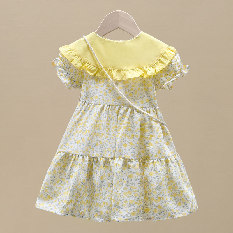 2 pçs verão amarelo floral cri - Sundress Midi Floral avaliação e preço