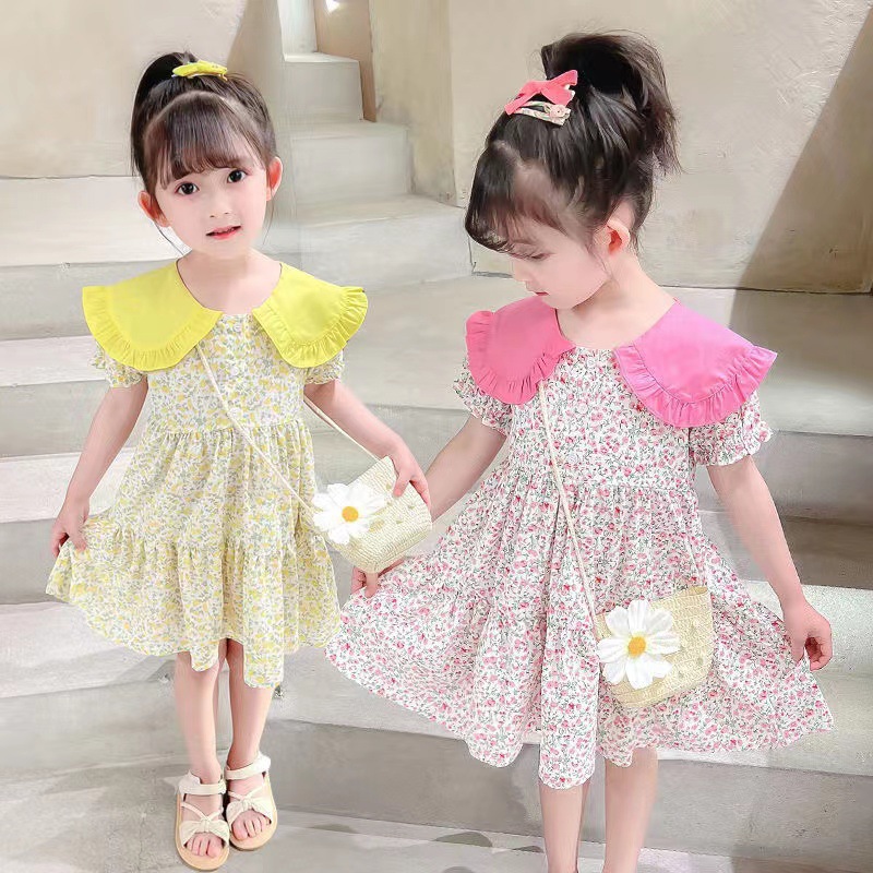 2 pçs verão amarelo floral cri - Sundress Midi Floral avaliação e preço