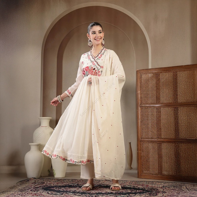 Conjunto de Kurti Anarkali de  - Summer Clothing Pakistan avaliação e preço