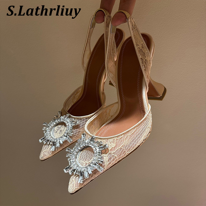 Sandálias strass flor apontou  - Summer Clothing Sale Women avaliação e preço