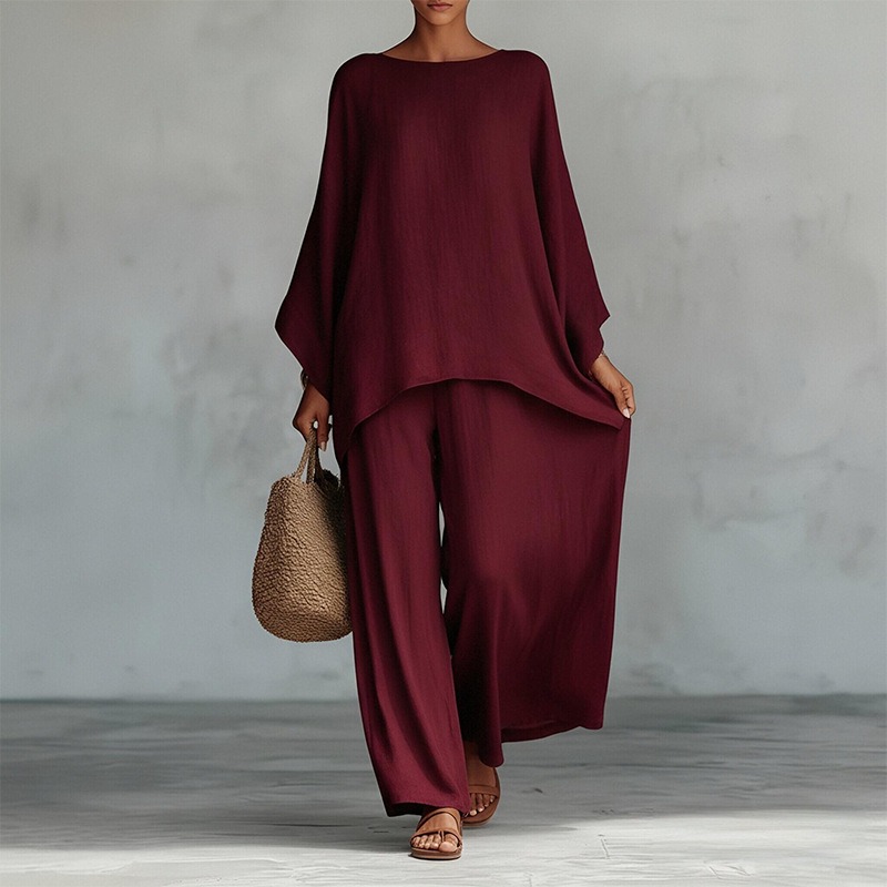 Conjunto de 2 Peças de Calças  - Summer Linen Clothing For Women avaliação e preço