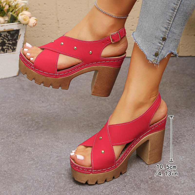Vintage super salto alto cinta - Summer Clothing Sale Women avaliação e preço