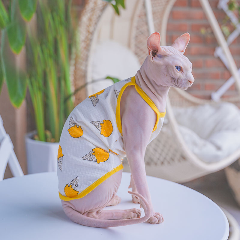 Colete de algodão macio Sphynx - Soft Summer Yellow Clothing avaliação e preço